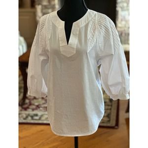 Trina Turk white blouse size S